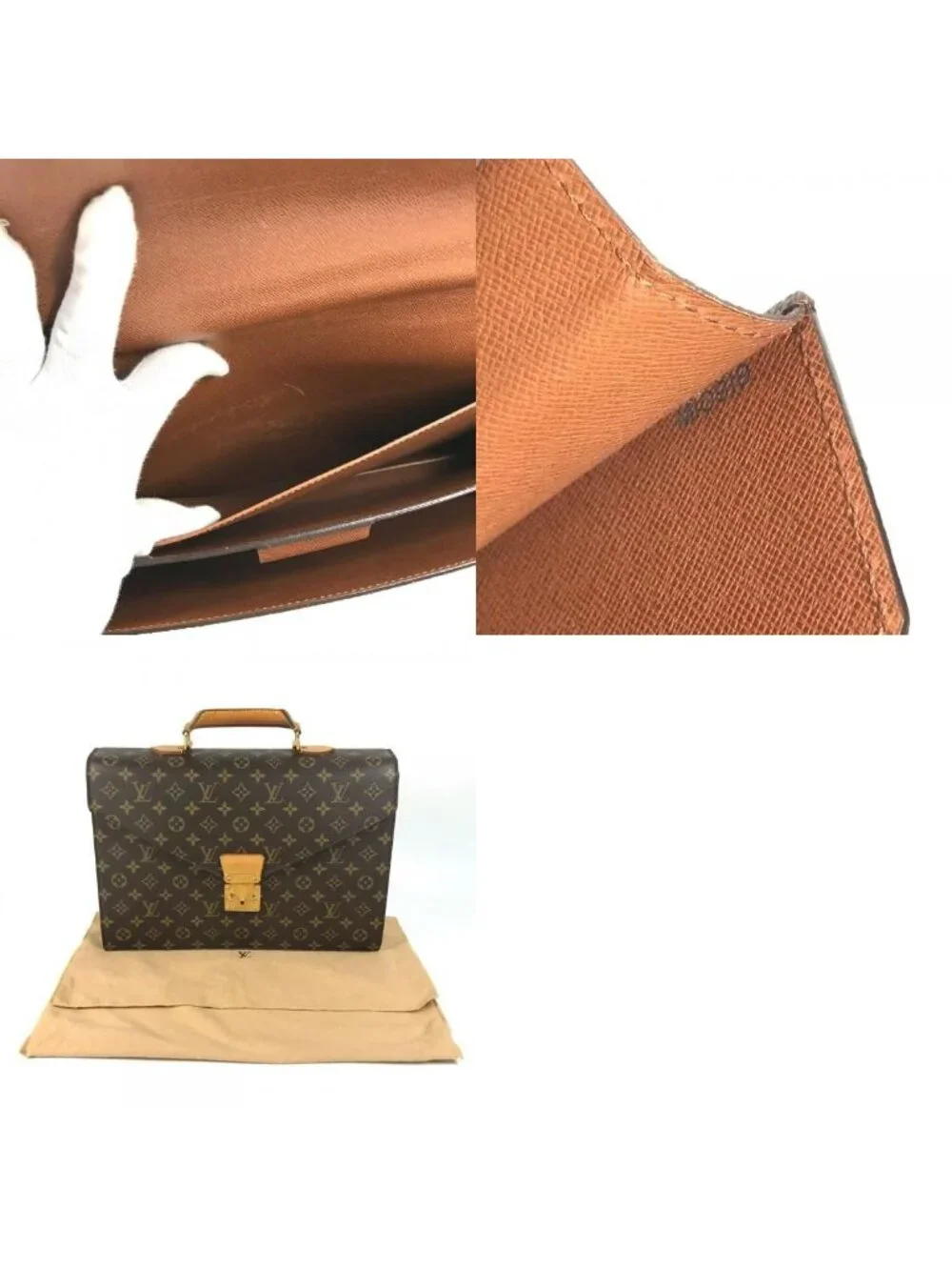 Louis Vuitton Business Bag Serviette Conseil Monogram Canvas Brown